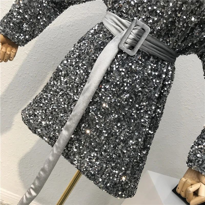 Тяжелая промышленность bling sparkle poppy платье новое ретро бархатное платье с поясом