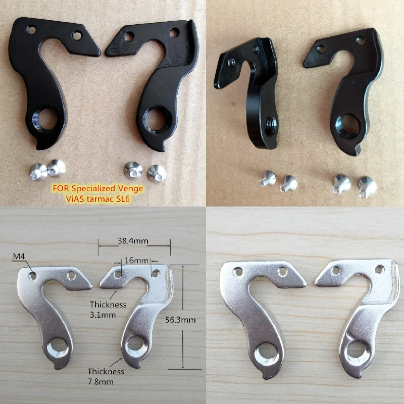 2 Pezzi Parti Di Biciclette Dropout Per Mtb S-Works Specialized Vias Tarmac Sl6 Specialized Pro Bike Frame Posteriore Gear Deragliatore Hanger