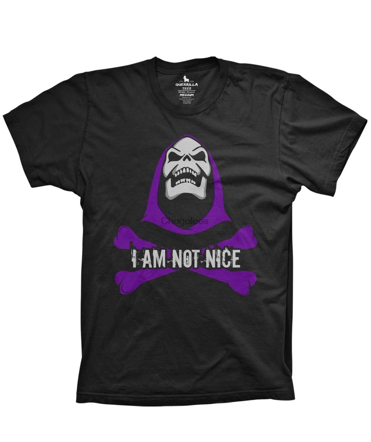 68 футболок Guerrilla I Am Not Nice футболка с рисунком в стиле ретро |