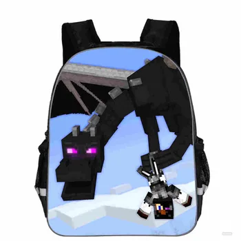 

16 inch Hot Building Blocks Anime Schoolbag Children's School Backpack game Kids School Bags Cartoon Design Teenagers Book-Bags