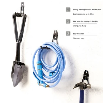 

4x Heavy Duty Garage Storage Hooks Wall Hangers for Bike Ladder Power Tool