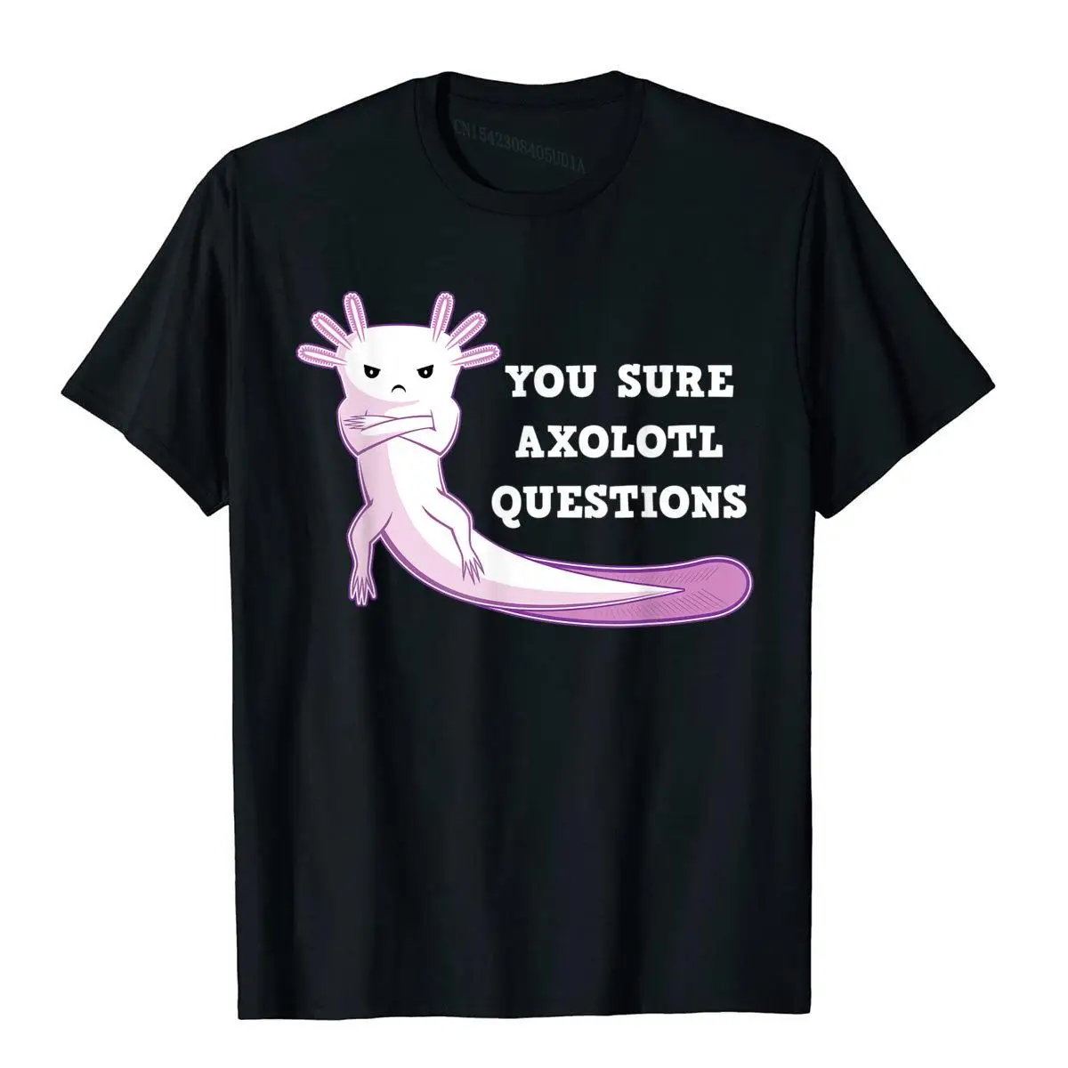 Футболка You Sure Axolotl футболка с вопросами Kawaii Axolotls Подарочная Хлопковая мужская