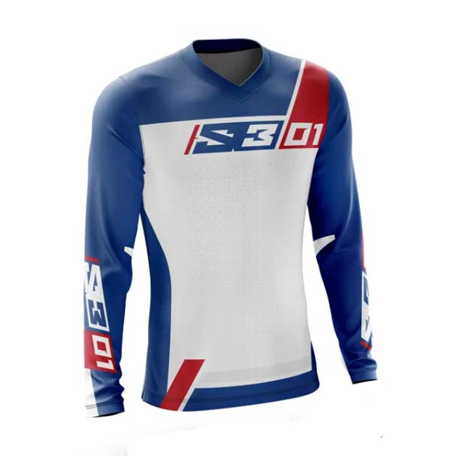 thumbnail image 1 of 2021 S3 Racing M1 MX Motocross Offroad Mtb Downhill Jersey Ciclismo Mountain Bike DH Maillot Ciclismo Hombre Jersey de secado rápido, 1 of 5