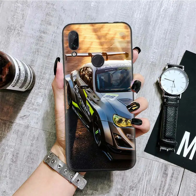 Классический авто с черными крышка чехол для телефона для Xiaomi Redmi Note фотоаппаратов моментальной печати 8 7 7S 7A 6 S2 GO K20 Pro 6A mi 6X 5X A1 CC 9 8 Coque