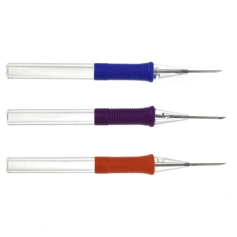 Looen Magic Embroidery Pen Punch Needle with Threader DIY Craft Tool for Embroidery Handmade DIY Sewing Tools For Beginner  (7)