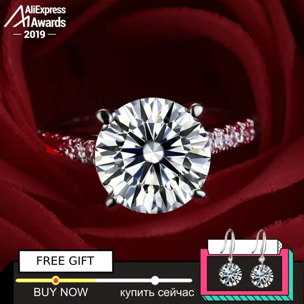 

Round Cut 9.5mm NOT FAKE S925 Sterling Silver Ring SONA Diamond Halo Fine Ring Unique Style Love Wedding Engagement