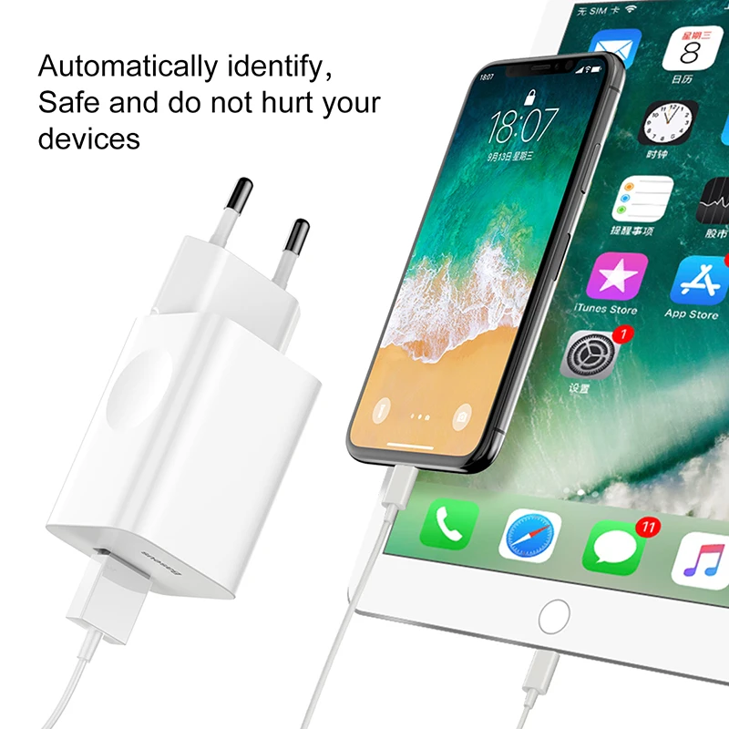 Baseus 24 Вт Быстрая зарядка 3,0 USB зарядное устройство QC3.0 настенный мобильный телефон зарядное устройство для iPhone X Xiaomi Mi 9 Планшет iPad ЕС QC Быстрая зарядка