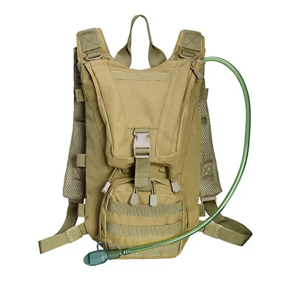 Khaki no water bag Военный тактический рюкзак сумка для воды Водонепроницаемый уличный гидрационный рюкзак армии восхождение Пеший туризм для верховой езды кемпинг спальный мешок с мочевого пузыря - Цвет: Khaki no water bag