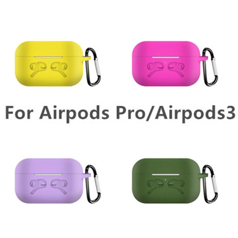 Мягкий силиконовый мини-чехол для Airpods 3, ударопрочный чехол, пыленепроницаемый защитный корпус Airpods pro, чехол для наушников, силиконовый чехол
