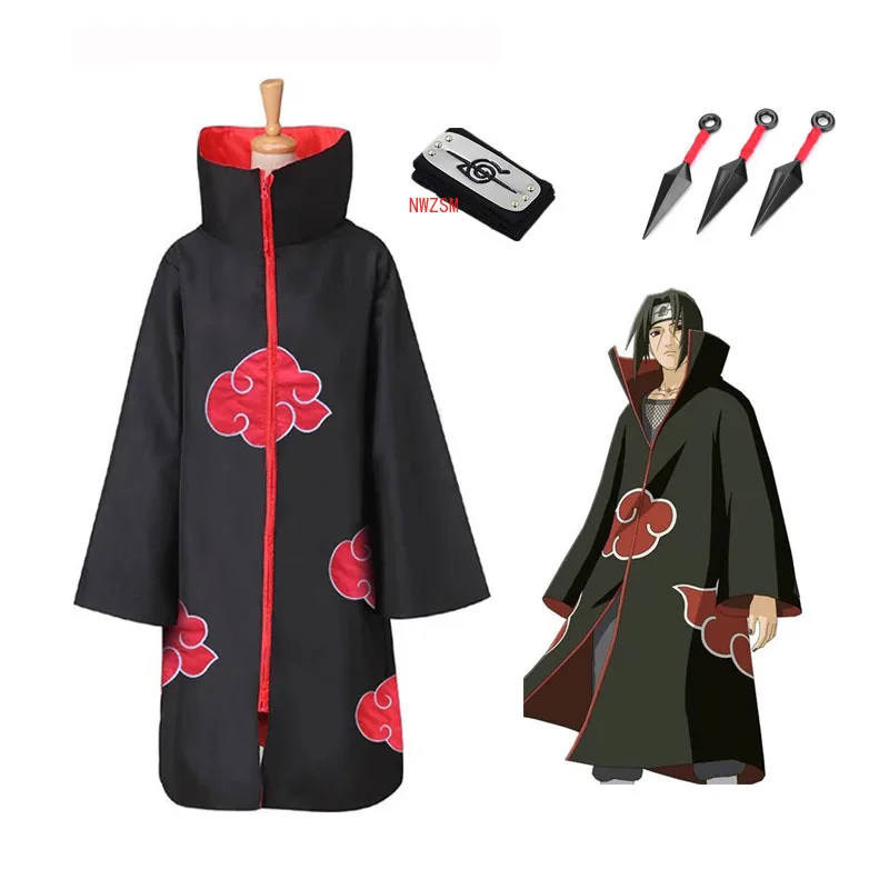 Hot Sale Anime Naruto Akatsuki /Uchiha Itachi Cosplay