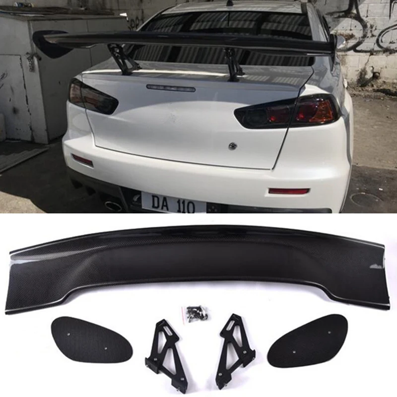 

For Mitsubishi Lancer Spoiler Carbon fiber 1998-2019 universal GT style Rear lip rear spoiler High quality four door car wing