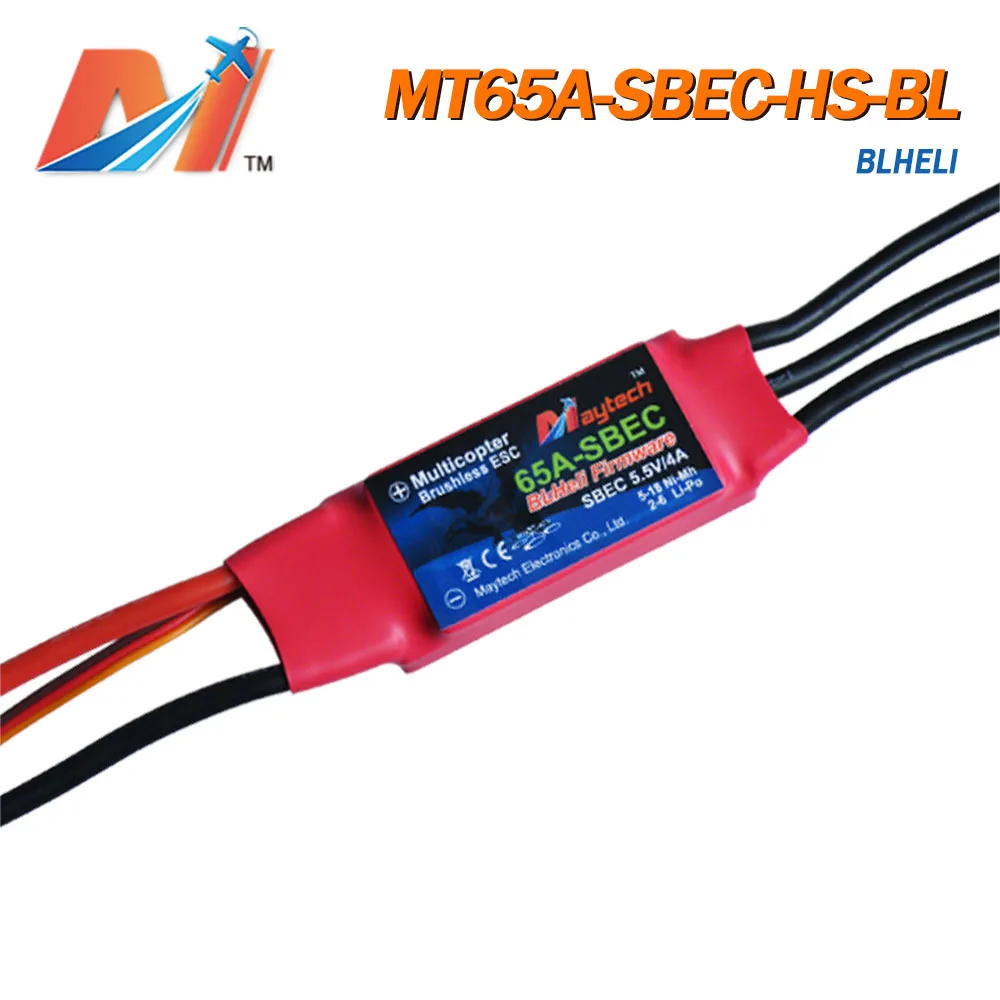 Maytech BLHeli RC самолет ESC 65A с 4A BEC внутри бесщеточный скоростной контроль мульти ротор игрушка компоненты