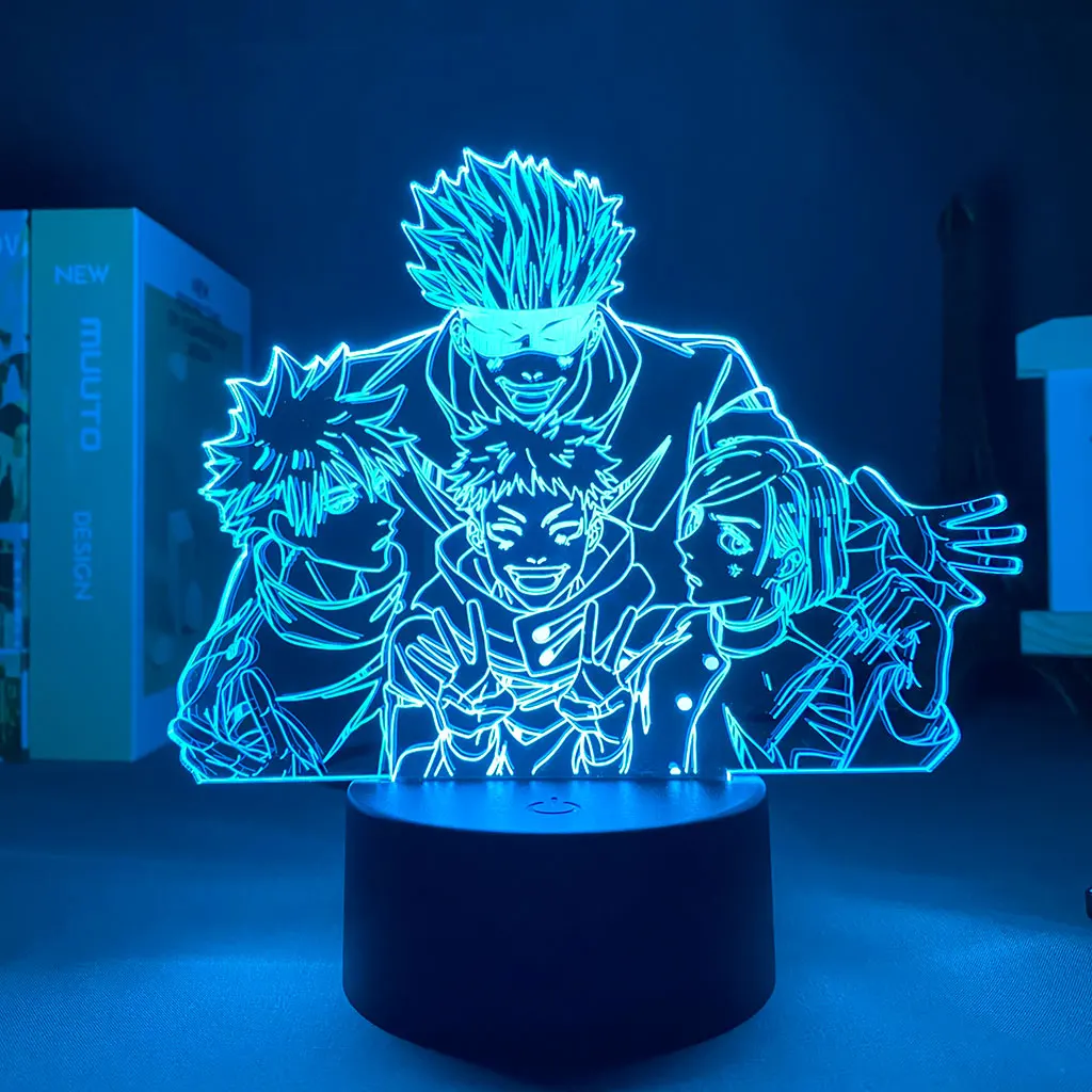 Anime Jujutsu Kaisen Light Satoru Gojo Holiday Gift Manga Kids Bedroom Decoration Table Lamp 3D Lamp Satoru Gojo ANMIT night light lamp Night Lights