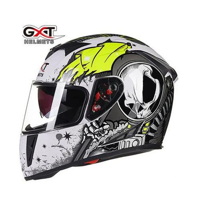 Новый Зимний GXT 358 с двойными линзами мотоциклетный шлем ABS рыцарь защитные шлемы