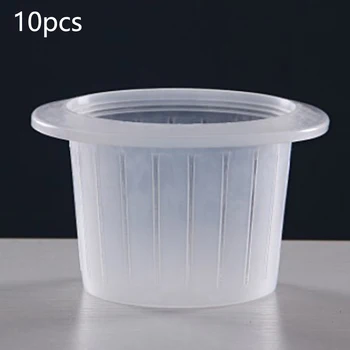 

1x PP Plant Baskets Clear Cotton Rope Planting Basket Hydroponic Aquarium Flower Plants Growth Pot