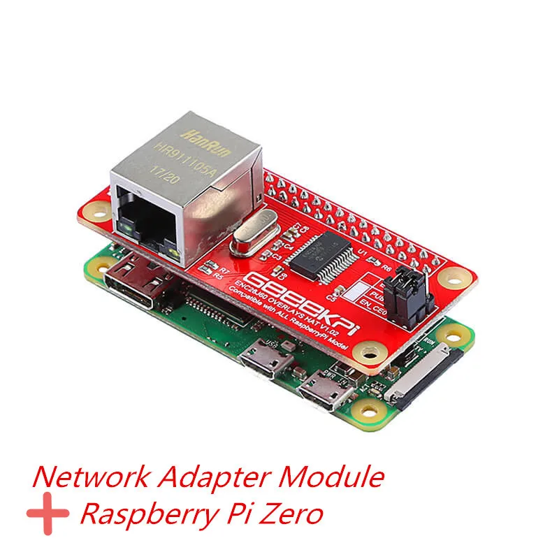 Elecrow Raspberry Pi Zero с ENC28J60 сетевой адаптер модуль DIY обучающий комплект совместим со всеми моделями Raspberry pi