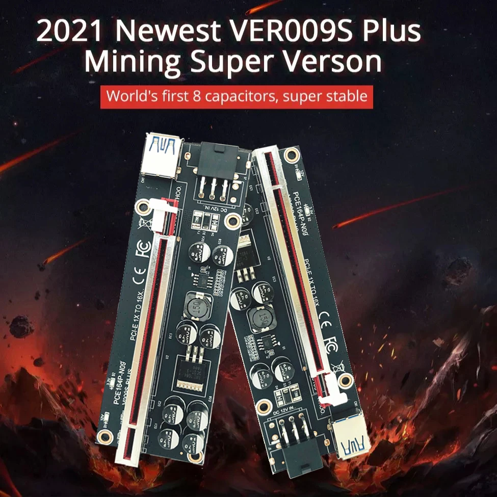 

Райзер для майнинга PCIE x16, PCIE x16, PCI Express, 1-10 шт.