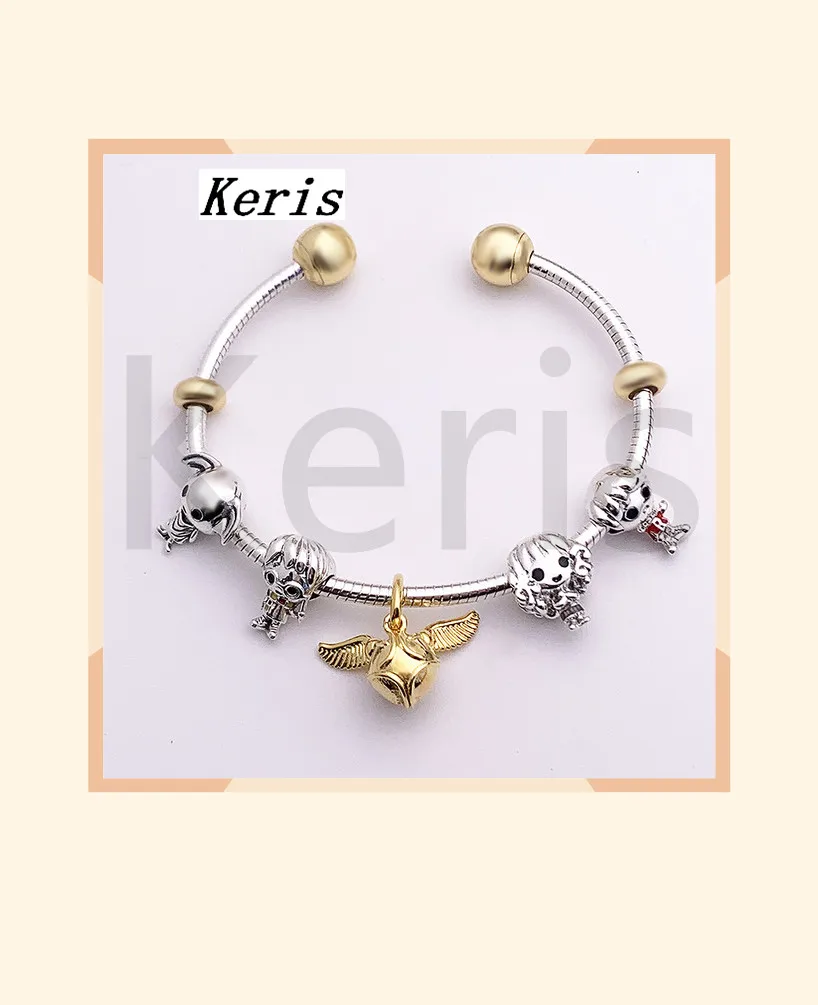

High Quality Original 1:1 100%925 Pure Silver New Boys And Girls DIY Electroplated Beads Open Bracelet Preferred Gift Free Packa