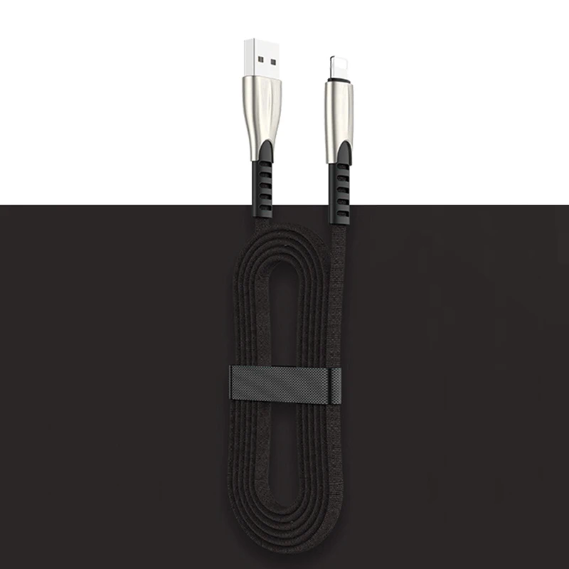 Черный 3а USB кабель для iPhone Xs Max Xr X 8 7 6 6s 5s iPad Быстрая зарядка зарядное устройство кабель для мобильного телефона iPhone провод шнур 3 м 2 м 1 м 0,5 м - Цвет: Черный