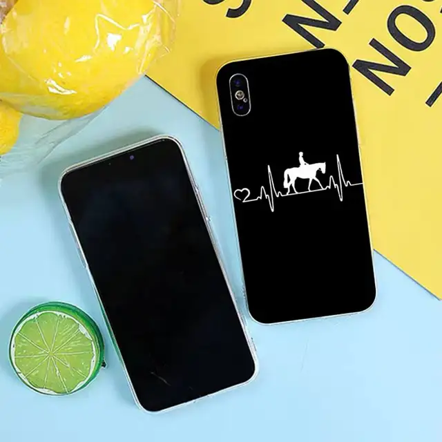 Horse Pony Horse Heartbeat Phone Case for iphone 13 8 7 6 6S Plus X 5S SE 2020 XR 11 12 pro XS MAX a3