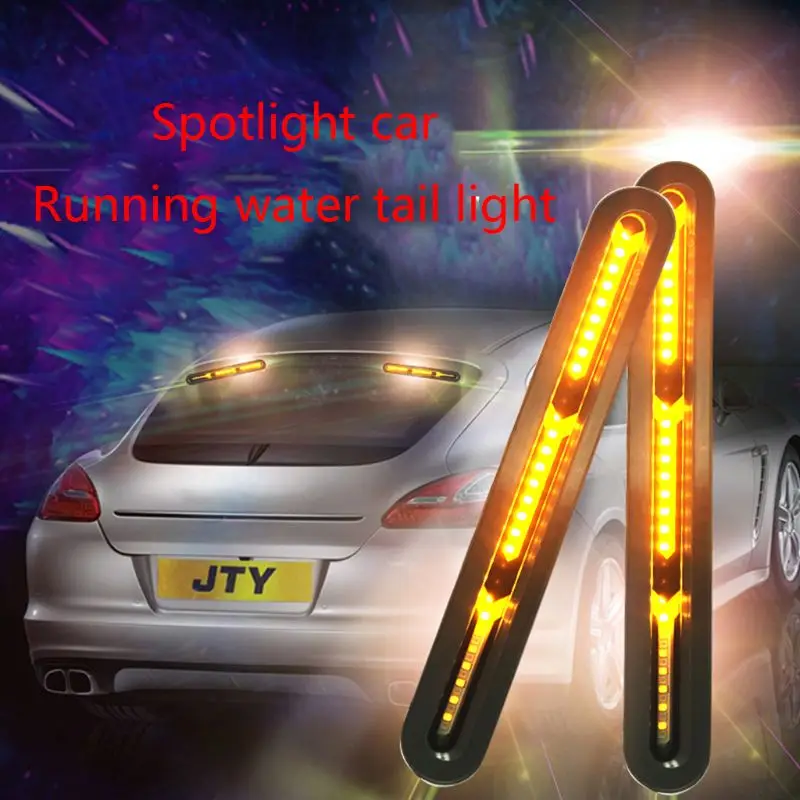 Signal Lamp NEW hot sale 2x 60LED Car Truck LED Light Bar Brake Flowing Turn Signal Stop Tail Strip high quality