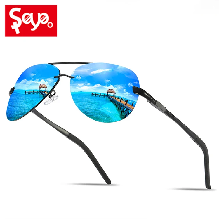 

SAYLAYO Retro Men Polarized Sunglasses Classic Vintage Shades for Women Brand Designer Pilot Sun glasses UV400 Protection