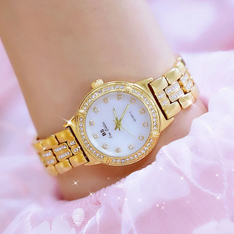 

Women Watches Female Diamond Quartz Watch Quality Brand Simple Fashion Design Women Rhinestone Watch Relogio Feminino Waterproof