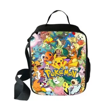 

Pokemon Haunter Eevee Cooler Lunch Bag Cartoon Girls Portable Thermal Food Picnic Bags for School Kids Boys Lunch Box Tote