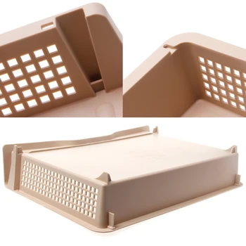 

A4 Paper Superimposed Desktop Files Storage Rack Box Plastic Letter Tray Office XXUC
