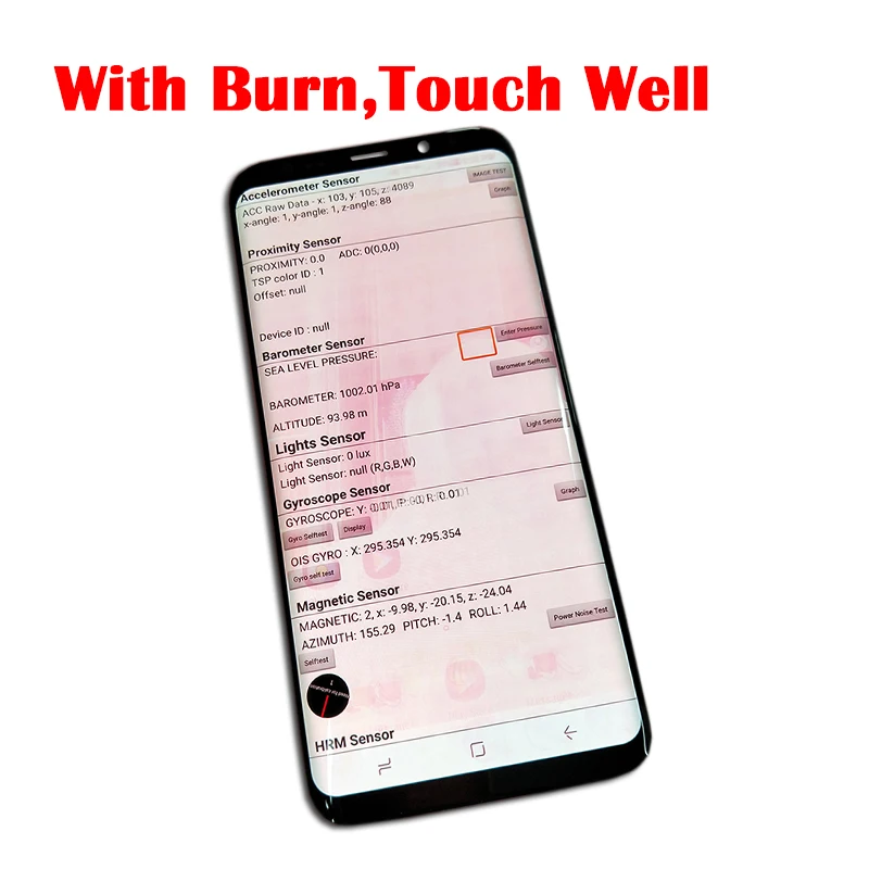  Original Amoled LCD For Samsung Galaxy S8 S8 plus G950 G950F G955fd G955F G955 Burn-in Shadow Lcd D