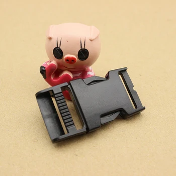 

2pcs Plastic Side Release Backpack Buckles Dual Adjustable Slim waist Tactical Dog Straps Webbing Belt Buckle Bag accessories