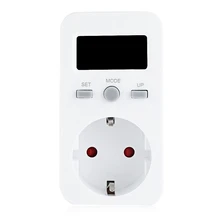 Eu Plug Plug-In Digital Wattmeter Lcd Energy Monitor Power Meter Electricity Electric Swr Meter Usage Monitoring Socket (Eu Plug eu plug digital voltage wattmeter power analyzer power meter eu britain power meter electric energy meter a multimeter