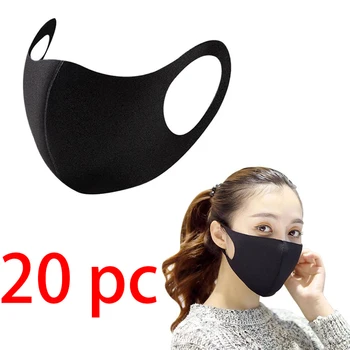 

Safety Adult Breathable Washable Anti Haze Anti Pollution Anti Dust Reusable Face Mouth Mask Respirator 20pc