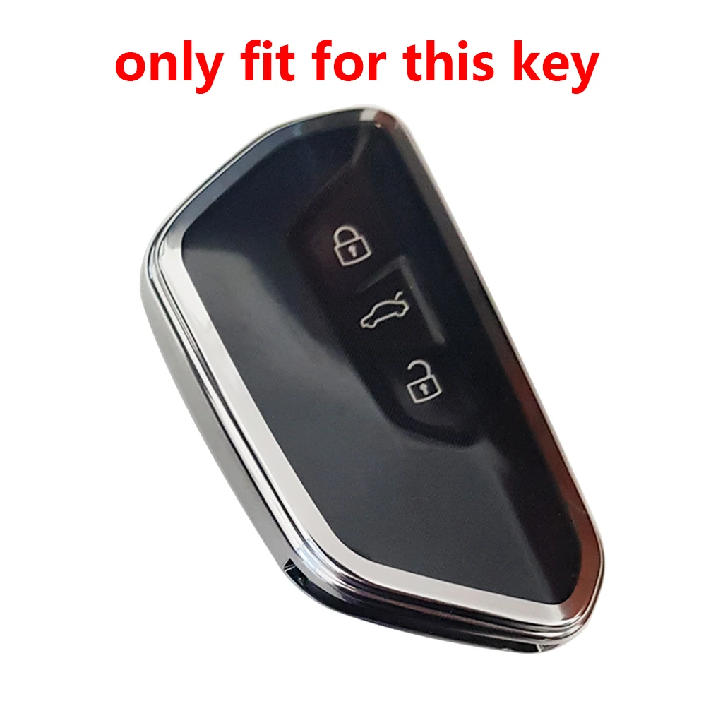 Leather Car Key Case For Volkswagen VW Golf 8 MK8 2020 2021 Skoda Octavia  A8 SEAT Leon MK4 3 Button Smart Remote Protector Cover - AliExpress