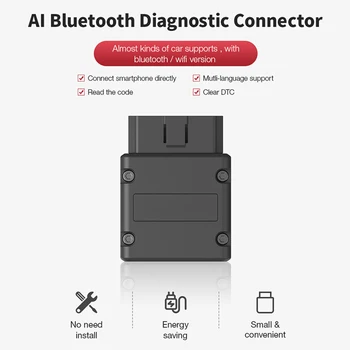 

Car OBD Bluetooth Scanner Version Low Power Consumption Intuitionistic Result Automobile Fault Diagnostic Instrumeen
