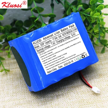 

KLUOSI 8.4V Battery 2S5P 7.4V/8.4V 17.5Ah for NCR18650GA Lithium Battery Pack with 5A BMS Bicycle Headlights CCTV/Camera/ Toy