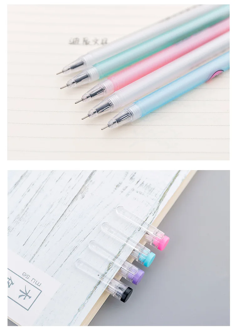 Student tide language neutral pen black water-based pen creative text control students test writing pen stationery
