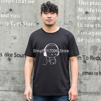 

Big Size Men's Wear Plus Fat Plus Short Sleeve T Shirt Round Neck Loose Men Plus Large Size Fat T Shirt