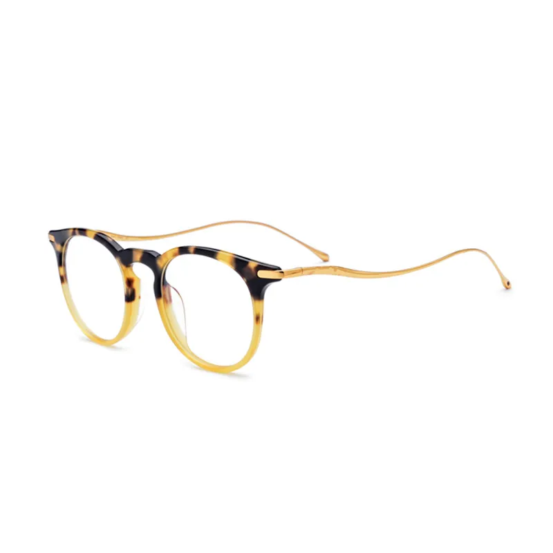 

Pure B Titanium Acetate of Round Mens Glasses 2020 New Ultralight Eyeglasses for Women Prescription Myopia Optical Glasses Frame