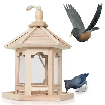 

1000ml Hanging Wild Bird Feed Dispenser Seed Container Feeder Birdhouse Decor Q39B