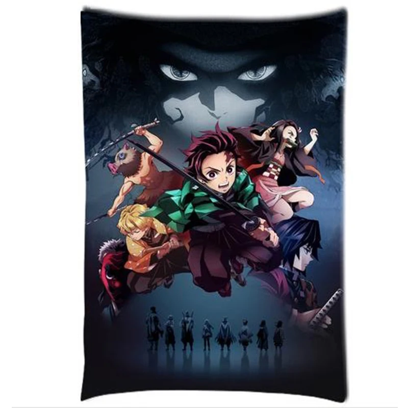 Наволочка для диванной подушки с изображением рассекающего демонов киметасу из