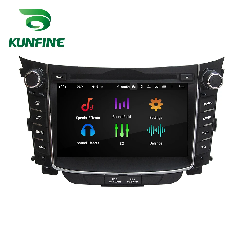 Best Android 9.0 Octa Core 4GB RAM 64GB ROM Car DVD GPS Navigation Multimedia Player Car Stereo for Hyundai I30 2011-2016 Radio 1