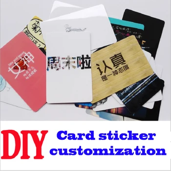 

Card Sticker Customization DIY Crystal Frosted Material Children's Stationery Stickers Decoration Waterproof Wearable
