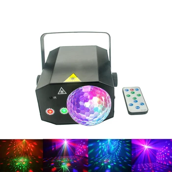 

RGB LED Crystal Disco Magic Ball Laser Projector DJ Party Holiday Bar Christmas Stage Lighting Effect