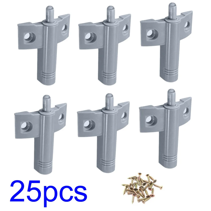 

25 Pieces Dampers 50x Screws Cabinet Door Bumper Buffer Silencer Shock Absorber White Gray Aircraft Damper Cabinet Locks
