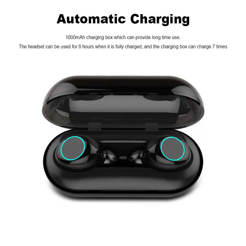 CLAITE TWS Беспроводные bluetooth 5,0 наушники IPX8 водонепроницаемые спортивные наушники для плавания сенсорное управление шумоподавление гарнитура с микрофоном