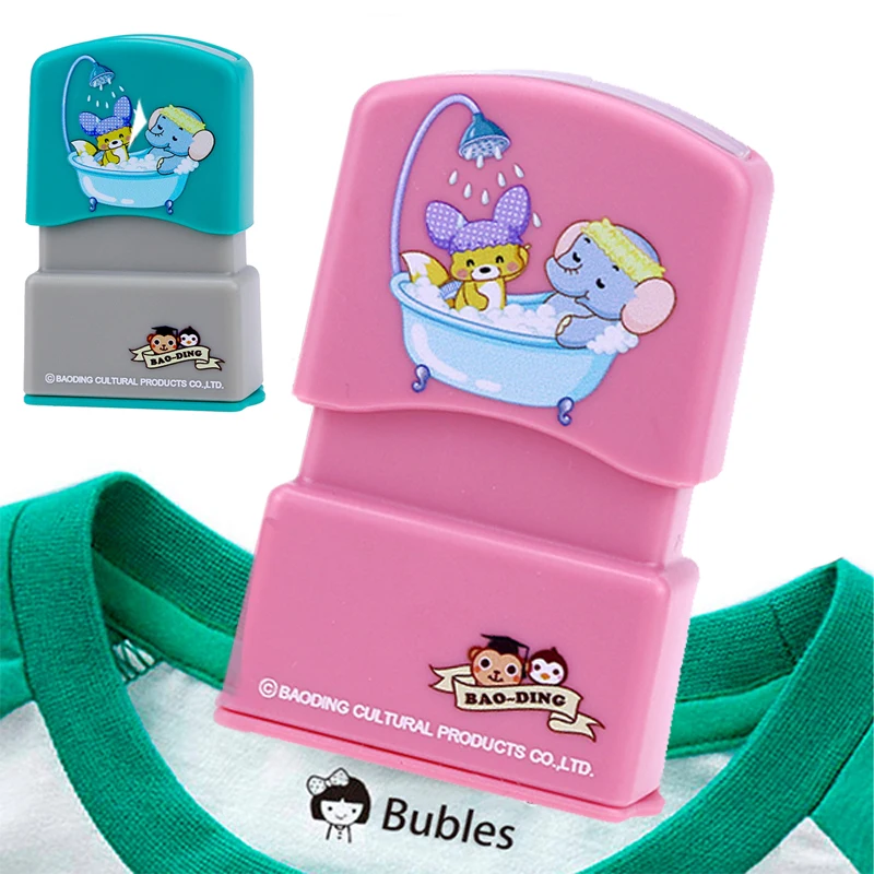 SMGSLIB Customized Name Stamp Waterproof Toy Baby Student Clothes Chapter Wash not Faded Children's Seal Customized Stamp Gifts