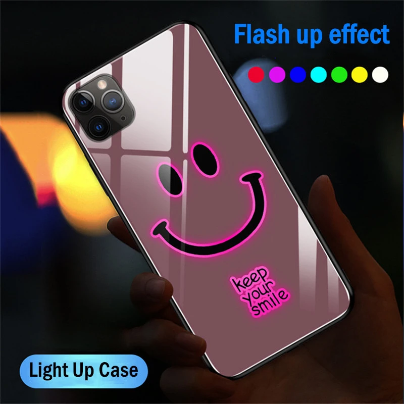 Produktionscenter Rejse gennemskueligt Led Call Light Flash Phone Case | Phone Case Led Light Samsung - Light  Phone Case - Aliexpress