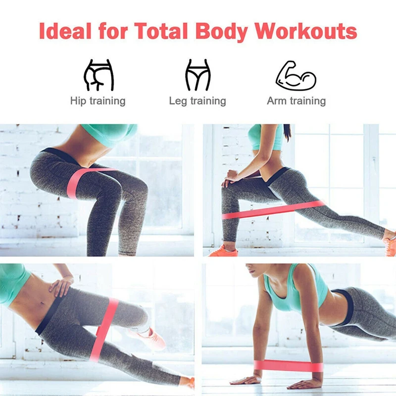 5 Color/Set Purple Resistance Bands Fitness Training Crossfit Rubber Bands Pilates Loops Latex Yoga Exercise Bands