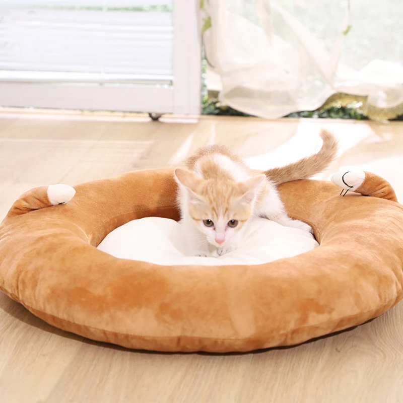 Pet nest cute thick small and medium sized kennel mat warm and